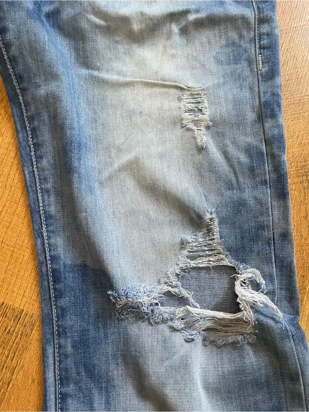 True Religion Light Blue Men’s Slim Jeans with Signature Pocket